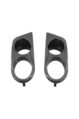 Youmex Bmw E46 M3 2001-2006 Karbon Desenli Abs Sis Lambası Çerçeveleri, 2 Adet Sol-sağ , Kolay Kurulum, Yerine Tam Değiştirme
