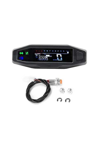 Pazly Motosiklet Dijital Rpm Ölçer Ve Kilometre Sayacı K20730-1