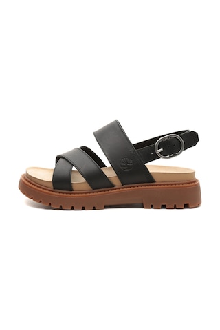 Timberland B0a61trw021-r Backstrap Sandal Kadın Sandalet Siyah Kahverengi - Siyah