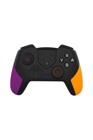 Xindoker Switch/switch Lite Uyumlu T-23 Kablosuz Bluetooth Oyun Kolu - Çift Motor Titreşim Ve Jiroskop Özelliği Mor-turuncu