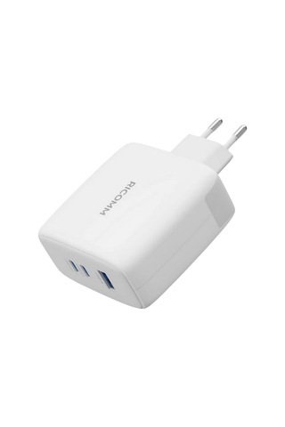 Ricomm 140W GaN 3 Portlu USB-C + USB-A QC5.0 PD3.1 Destekli Type-C Hızlı Şarj Cihazı