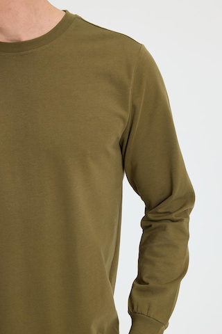 Tudors Erkek Relax Fit Rahat Kesim %100 Pamuk 2 İplik Bisiklet Yaka Haki Sweatshirt-41520 Haki