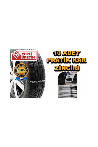 Kar Zinciri Tak Çıkar Kaymaz Pratik Araç Lastik Zinciri Takmatik