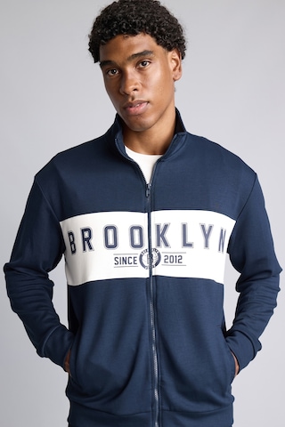 Defacto Nba Lisanslı Brooklyn Nets Standart Fıt Dik Yaka Fermuarlı Sweat Hırka H7734ax26aunv253 Lacivert-nv253