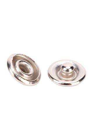 10.5mm Nikel Gümüş Bebe Çıtçıt 100 Adet