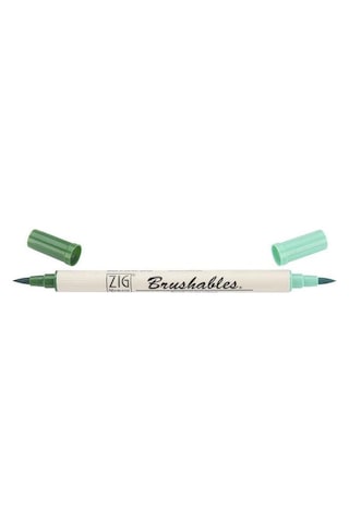 Zig Brushables 2 Renk Tonu Fırça Uçlu Marker Kalem 040 Pure Green