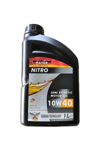 Mayer Nitro 10w40 Yarı Sentetik Motor Yağı 1lt