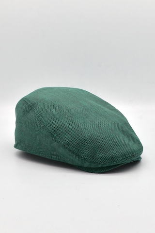 Külah Erkek Dokulu London Kasket Yeşil Flat Cap Şapka - Standart Yeşil