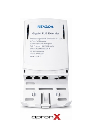 Nvd-3201 1 In 3 Gigabit Out Poe Repeater Extender Waterproof Outdoor