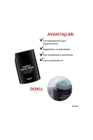 Sudee Compact Facial Mask 52 Ml Yaşlanma Karşıtı Ve Cilt Bariyerini Güçlendirici Gece Maskesi