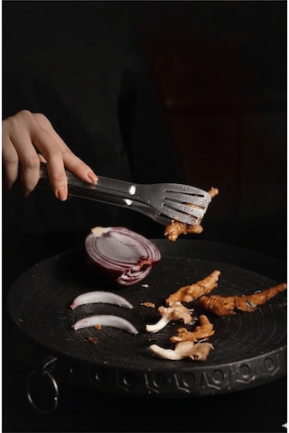 Maşa Paslanmaz Barbekü Maşası - 25 Cm Mutfak Ekmek Maşası