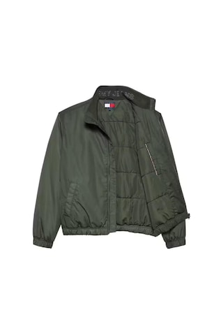 Tommy Hilfiger Erkek Dik Yaka Dolgulu Mont - Haki-11211 Pewter Green