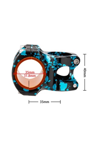 Yifomall Alüminyum Jantlı Bisiklet Kolu Bağlantısı 31.8/35mm 35mm Merkez Mesafesi Ultra Hafif Siyah+kırmızı/mavi/gül Kırmızı+mavi/mor+mavi