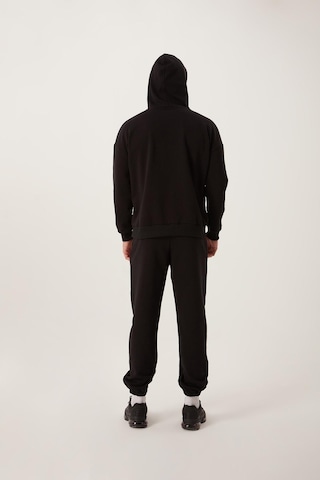 Polostate Erkek Kapüşonlu 3 İplik Sweatshirt Siyah