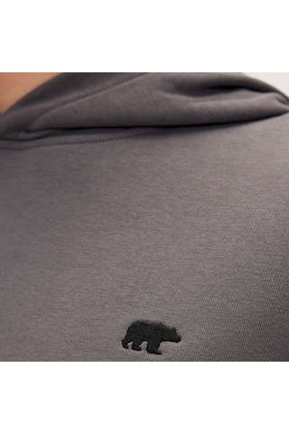 Bad Bear Drake Hoodie Os Asphalt Erkek Gri Kapüşonlu Sweatshirt 001