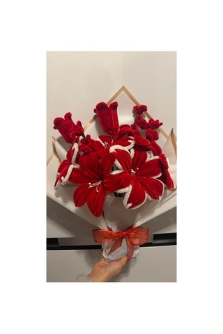 Kadife Çiçek Buketi Bordo - 829134282 Bordo