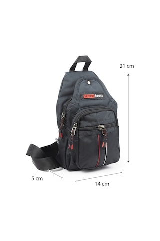 İmaks Küçük Boy Çokgözlü Günlük Çapraz Göğüs El Ve Omuz Çantası Unisex Body Bag Siyah 955 Siyah - Kırmızı