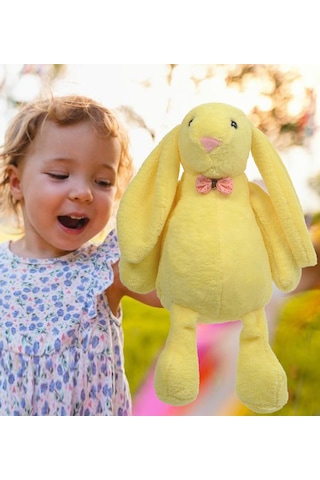 Uyku Arkadaşım Uzun Kulak Bunny Peluş Tavşan 65 Cm Sarı