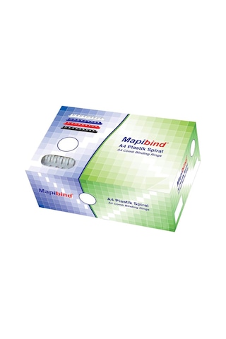 Mapibind 16mm Plastik Spiral beyaz 100 Adet