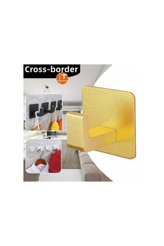 Skycity 4'lü Siyah Metal Zımba: Banyo Mutfak Duvar Takımı, Delme Yok Boyalı Özellikli, Giysi Havlu Asıcı Kanca Siyah