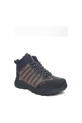 Dakırs 116-24 Deri Outdoor Kürklü Fermuarlı Erkek Bot Vizon