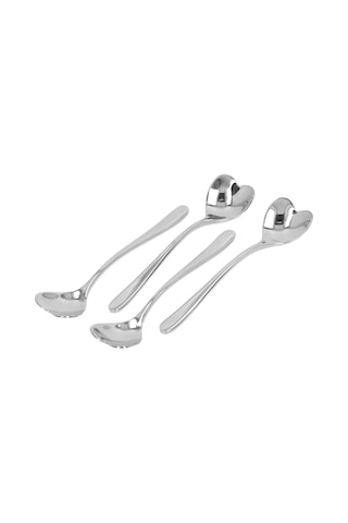 Kangvka 4 Adet Paslanmaz Çelik Kalp Şekilli Kahve Kaşığı - Dayanıklı, El Ağlı Tasarım, Çay Ve Tatlı Karıştırıcı Diğer