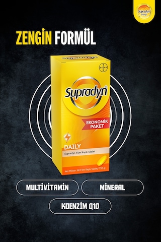 Supradyn Daily 60 Film Kaplı Tablet