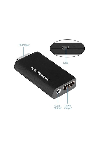 Lunatic 4650 Ps2 To Hdmi Tv Kablosu Çevirici Dönüştürücü Adaptör