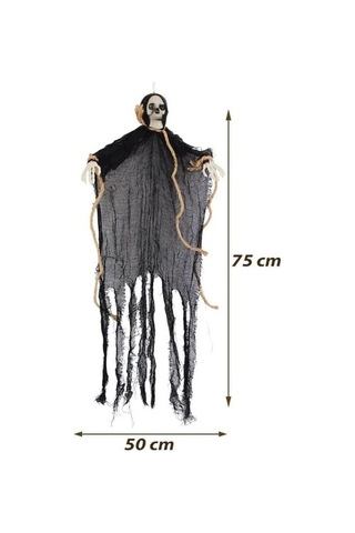 Halloween Dekor İskelet Siyah 70cm Ast6710 Genel