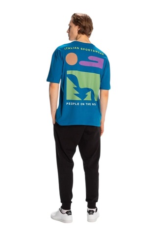 Kappa Erkek Mavi Regular Fit Tişört Turkuaz