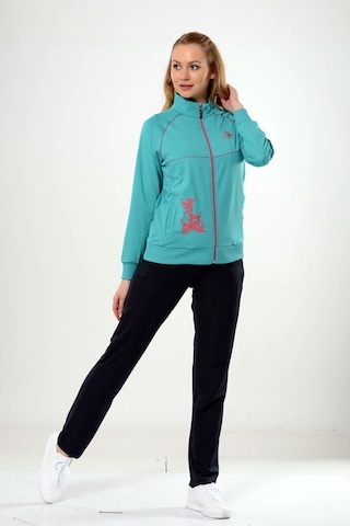 Fantasy Kadın Yarım Balıkçı Yaka Baskılı Jarse Eşofman Takm 19323