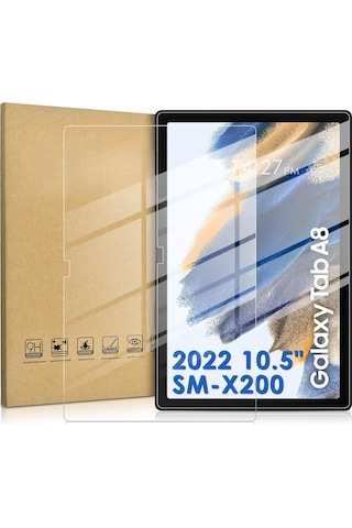 Samsung Galaxy Uyumlu Tab A8 10.5 2021 Sm-x200 X207 Ekran Koruyucu Kırılmaz Cam