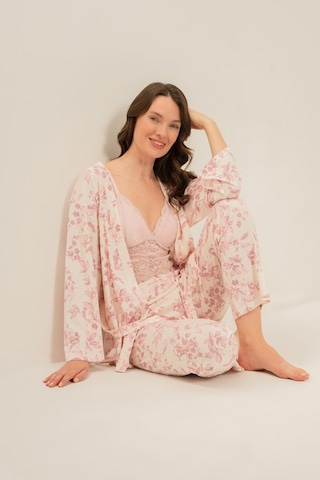 Arnetta Kadın Roses Krem Braletli Pijama Takımı Ar3746-s-v1 Ar3746-s-v1 Pembe