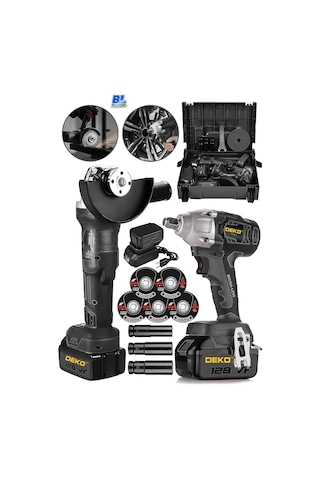 Deko SM6000 2'li Süper Set Somun Sıkma Spiral Taşlama Makinesi