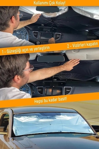 Volvo V40 Cross Country 1.6 D2 Araca Uygun Oto Ön Cam Güneşliği Şemsiye