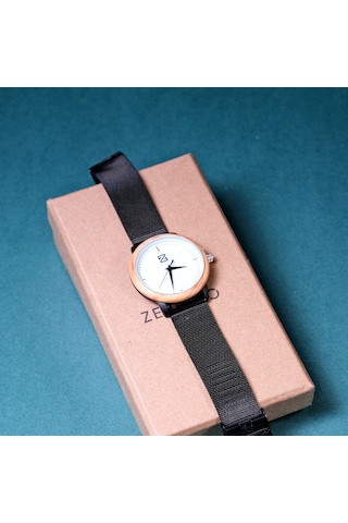 Zebrino Zbr-al-wh Alloy Wood White Ahşap Erkek Kol Saati 34 Mm