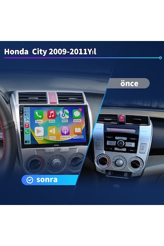 Honda City 2009-2011yıl Carplay 9inç 2/32gb Multimedya
