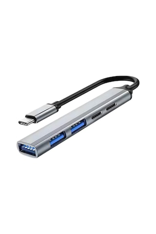 Polham 5in1 Type C To 3x Usb, 2x Pd Type C Çoğaltıcı Çevirici Hub, Klavye, Mouse,usb Okuyucu Adaptör