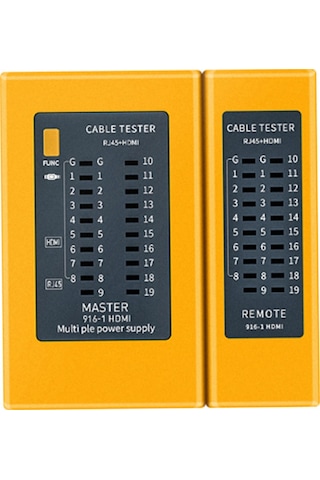 Konesam Rj45 Ve Hdmı Bağlantı Test Aleti - Hatalı Kabloları, Kısa Devreleri Ve Açık Devreleri Hızlı Tespit Edin - Pil Dahil Değil