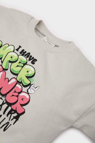 DeFacto Erkek Bebek Bisiklet Yaka Baskılı Sweatshirt E5936A525SPGR107 Gri