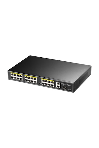 Cudy Switch 24 Port Fs1026ps1 10/100mbps 1xsfp 2xge Rj45 Vlan&extend Mode 250m 300w 1u Poe+ Ethernet