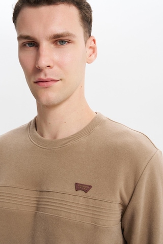 AR-MA Arma Erkek Regular Fit Selanik Sweatshirt Kazak Karbon Fırçalı, Bisiklet Yaka, Pamuk Polyester, Süs Etiketli K30124697802 Füme - Gri