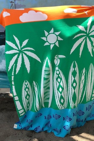 Organik Triko Çocuk Örtüsü, Thassos 110x140 , Yeşil