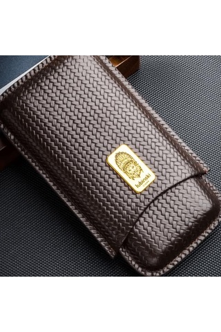 Lubinski Deri Puro Kılıfı Örgü Desen Kahve 3lü 60ring
