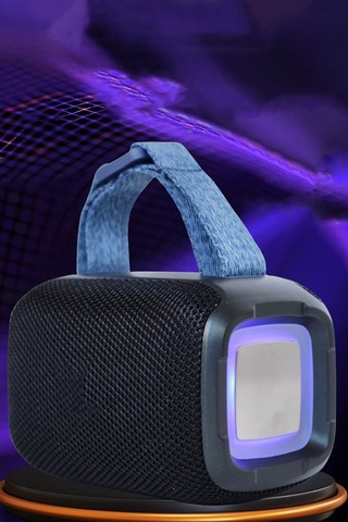 Taşınabilir Kablosuz Bluetooth Hoparlör Tf Usb Fm Aux Ile Led Işık Süper Bass 339