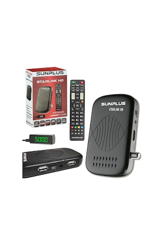 Sunplus Starlink HD Uydu Alıcısı Full HD 1080P TV & Uydu Tek Kumanda