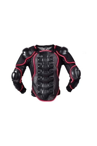 Yingfu Ghost Racing F060 Motosiklet Binme Dişli Göğüs Koruyucu Dirsek Ped Düşme Koruma Zırh Elbisesi L Kırmızı Siyah L