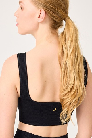 Jerf Holly Petek Desenli Kaplı Bralet Siyah 001