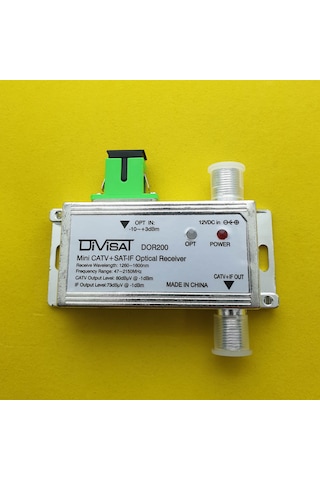 Divisat Dot200 - Fiber Optic Receiver - Catv + Sat Agc 47-2150Mhz