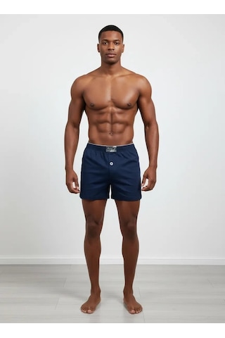 İkikareshop Huma One Erkek Havlu Bel Düz Boxer Battal Boy 3xl Lacivert Renk Çok Renkli